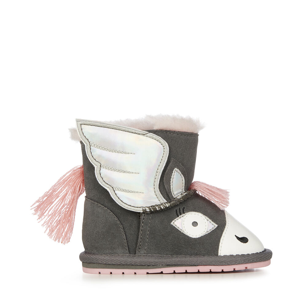 Emu Pegasus Walker Babies Stiefel Kinder Tiefesgrau | 16VLYQEJU