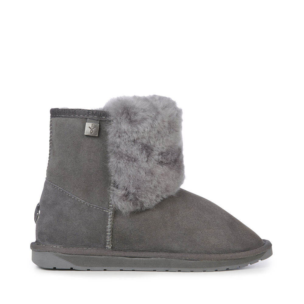 Emu Platinum Lara Mini Stiefel Damen Tiefesgrau | 67UAJXEIL