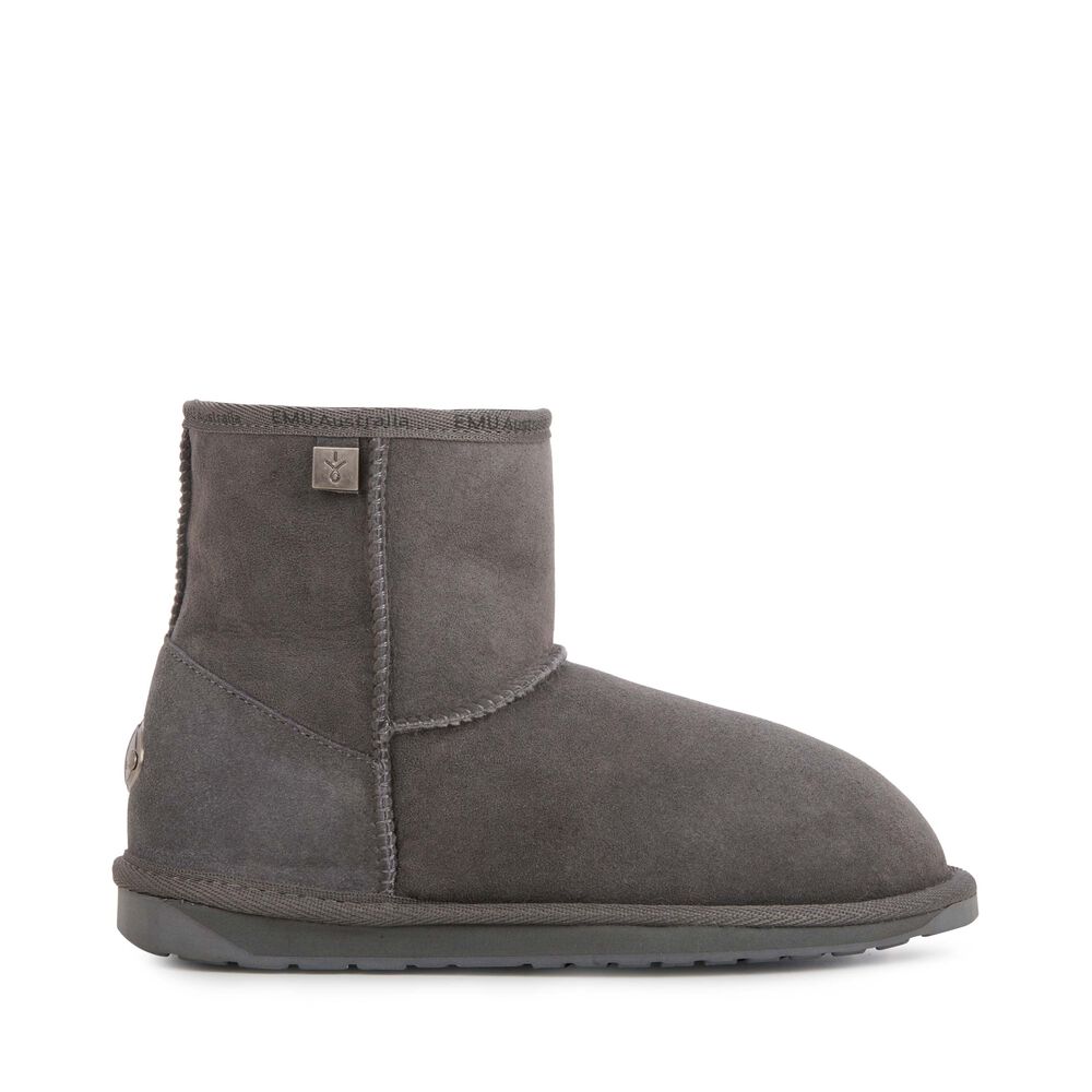 Emu Platinum Stinger Slim Mini Stiefel Damen Tiefesgrau | 04XIFUBHL