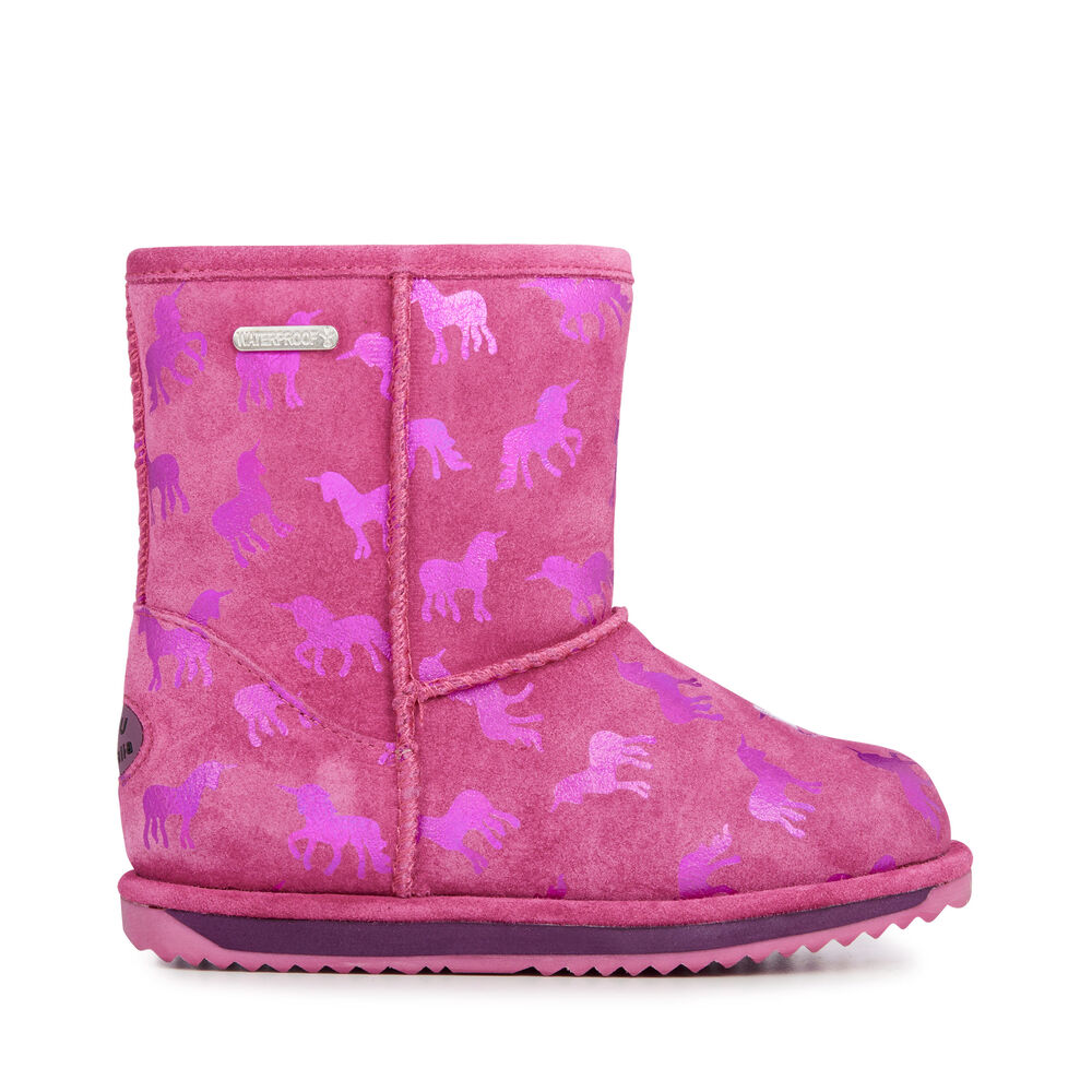 Emu Rainbow Unicorn Brumby Stiefel Kinder Tiefesrosa | 96FBIXQWR