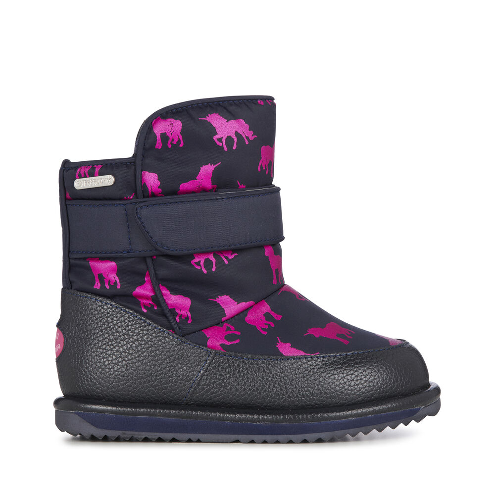 Emu Rainbow Unicorn Roth Stiefel Kinder Navy | 69QEJTZLM