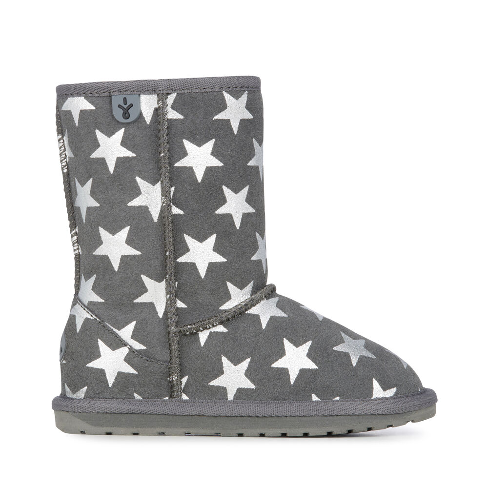 Emu Starry Night Stiefel Kinder Tiefesgrau | 87CZIHLXE