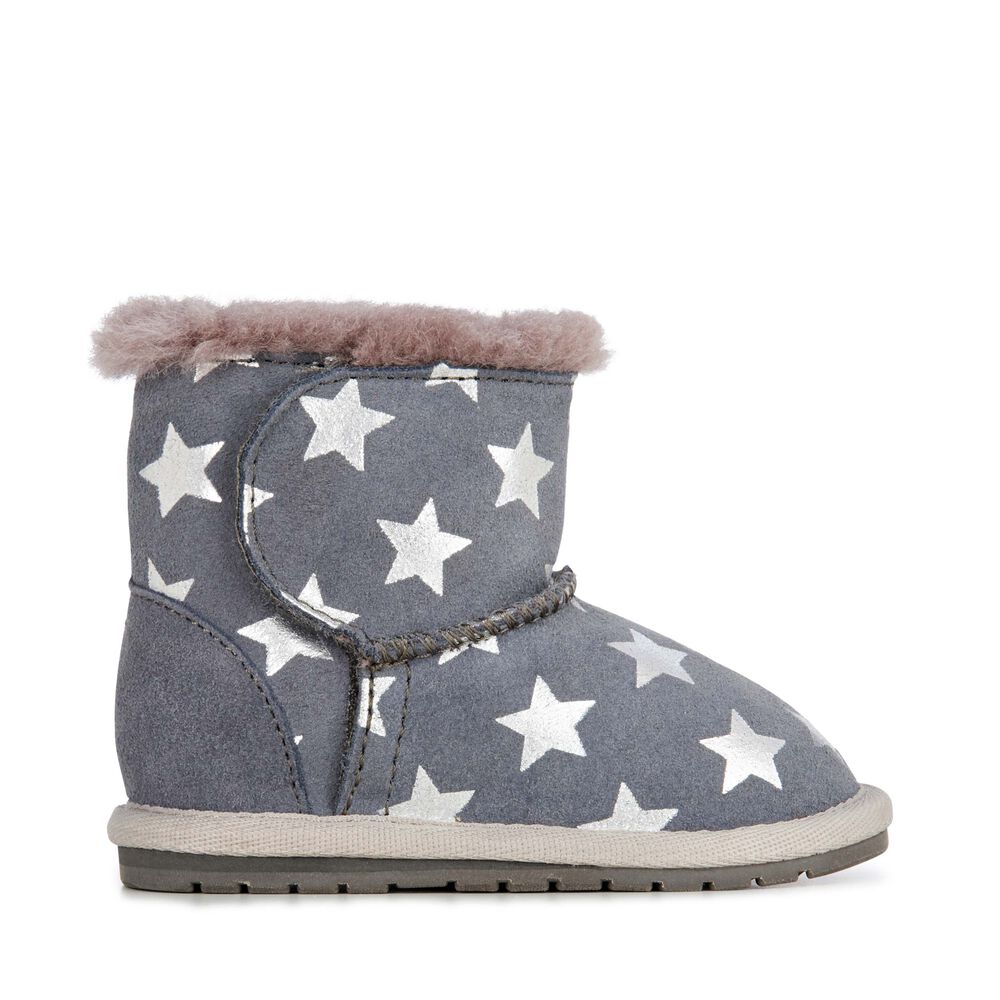 Emu Toddle Starry Night Babies Stiefel Kinder Tiefesgrau | 41WYMNJGT