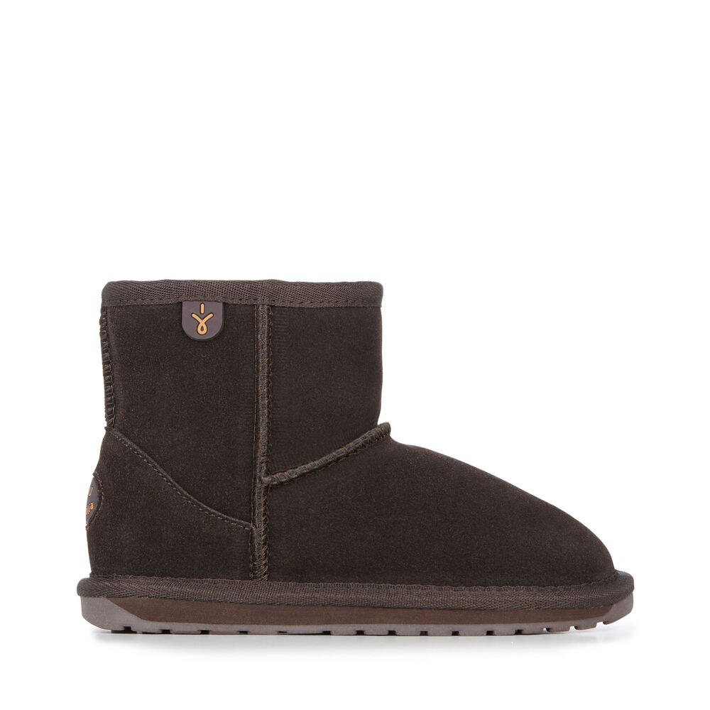 Emu Wallaby Mini Stiefel Kinder Schokolade | 73WFYUISE