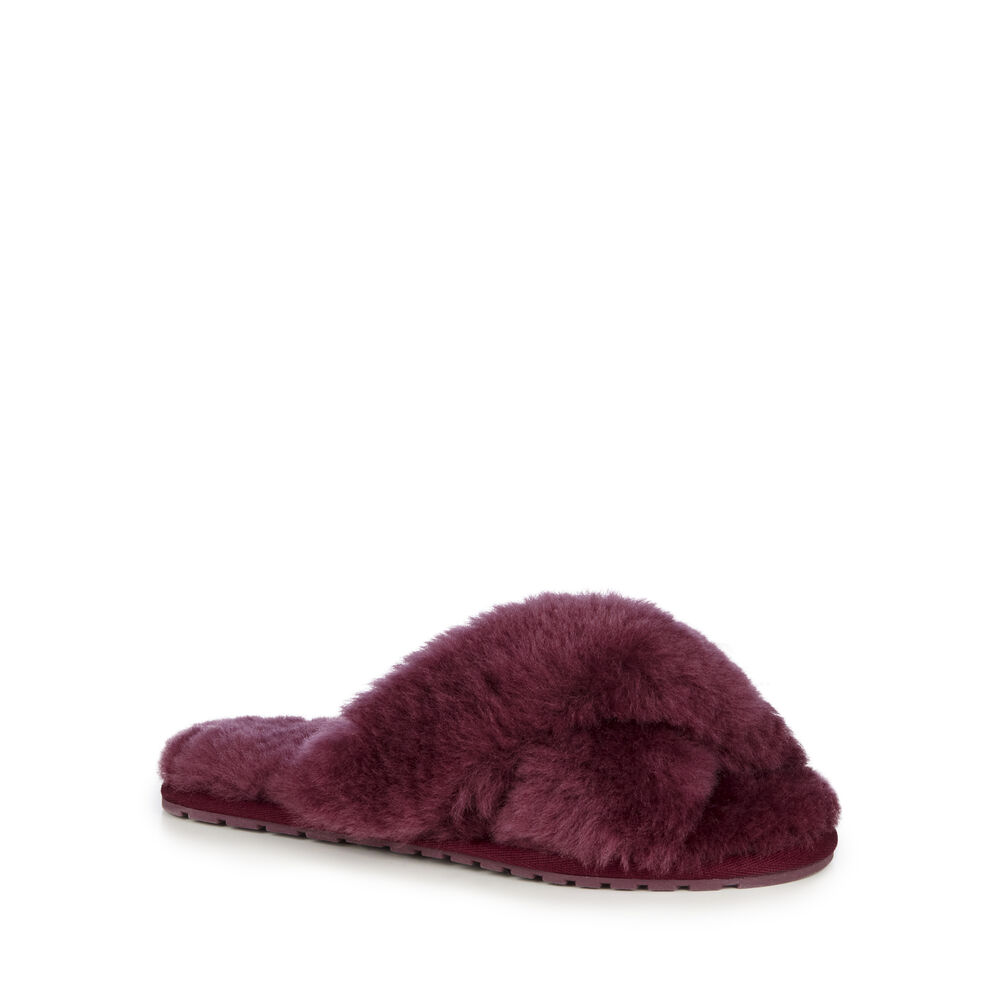 Emu Mayberry Hausschuhe Damen Bordeaux | 14XMFRVYC