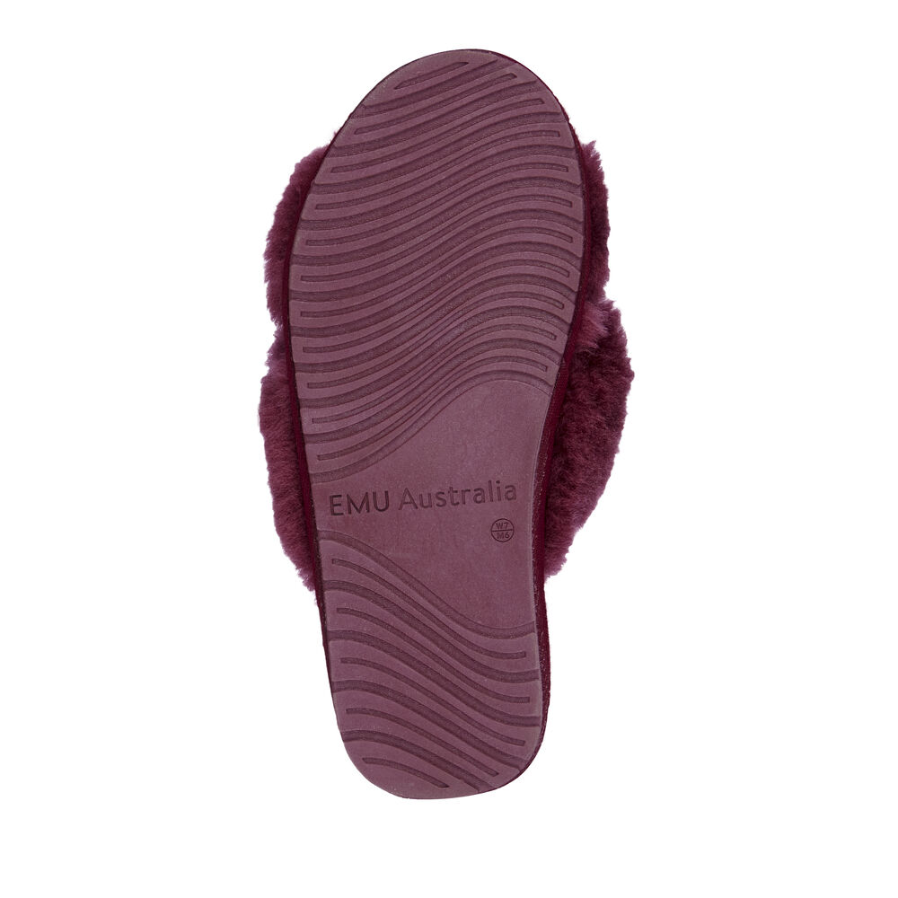 Emu Mayberry Hausschuhe Damen Bordeaux | 14XMFRVYC