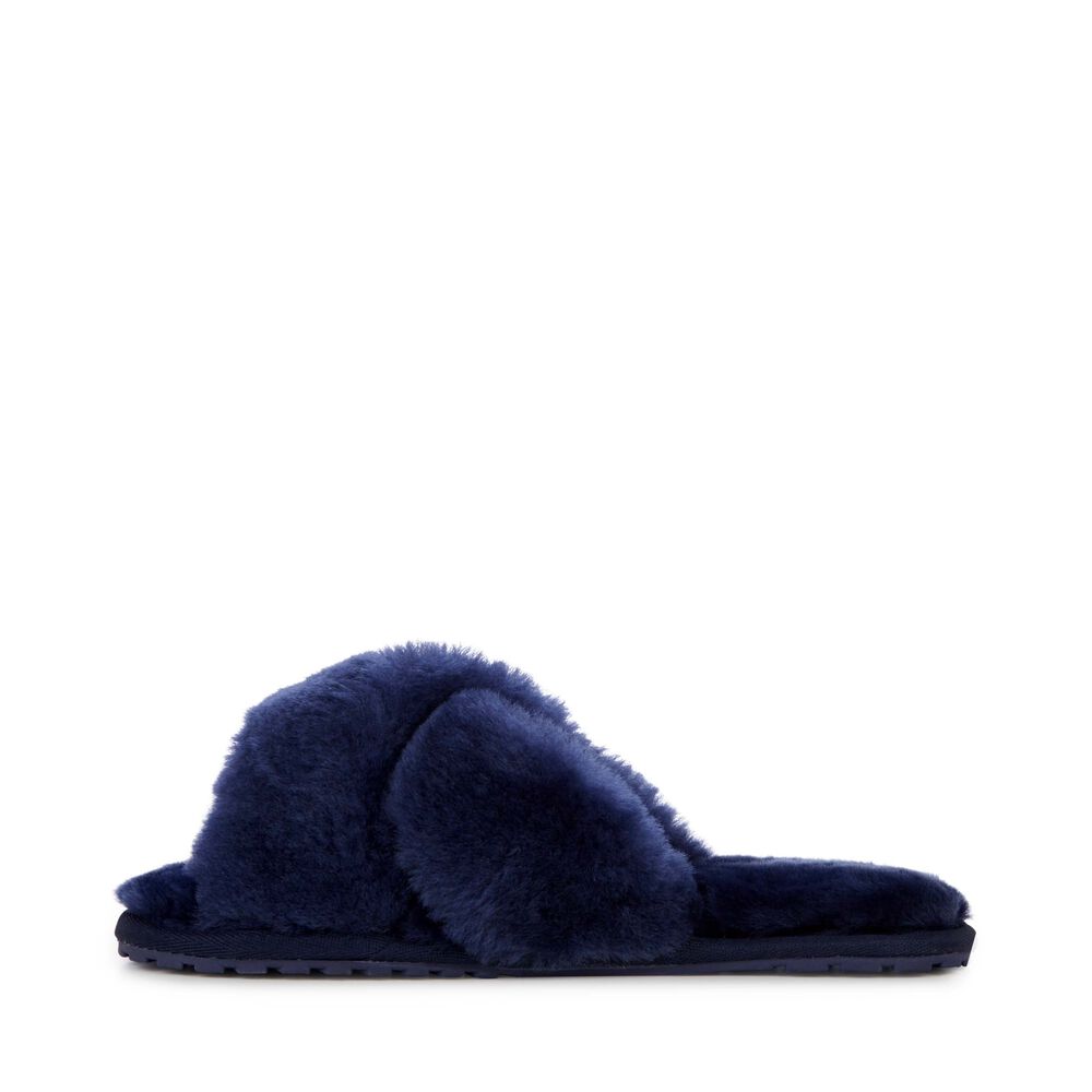 Emu Mayberry Hausschuhe Damen Navy | 52YPVEFKQ