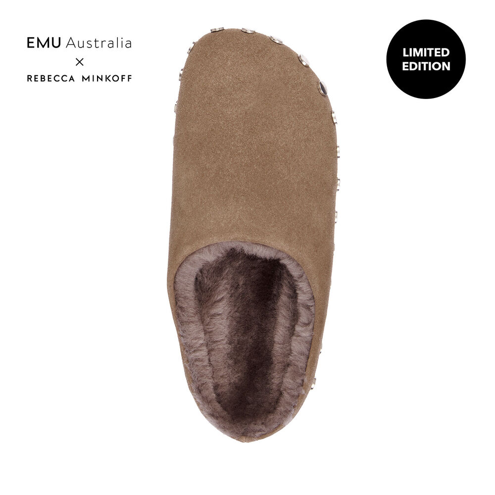 Emu Monch Stud Hausschuhe Damen Grün | 71UXBGPVF