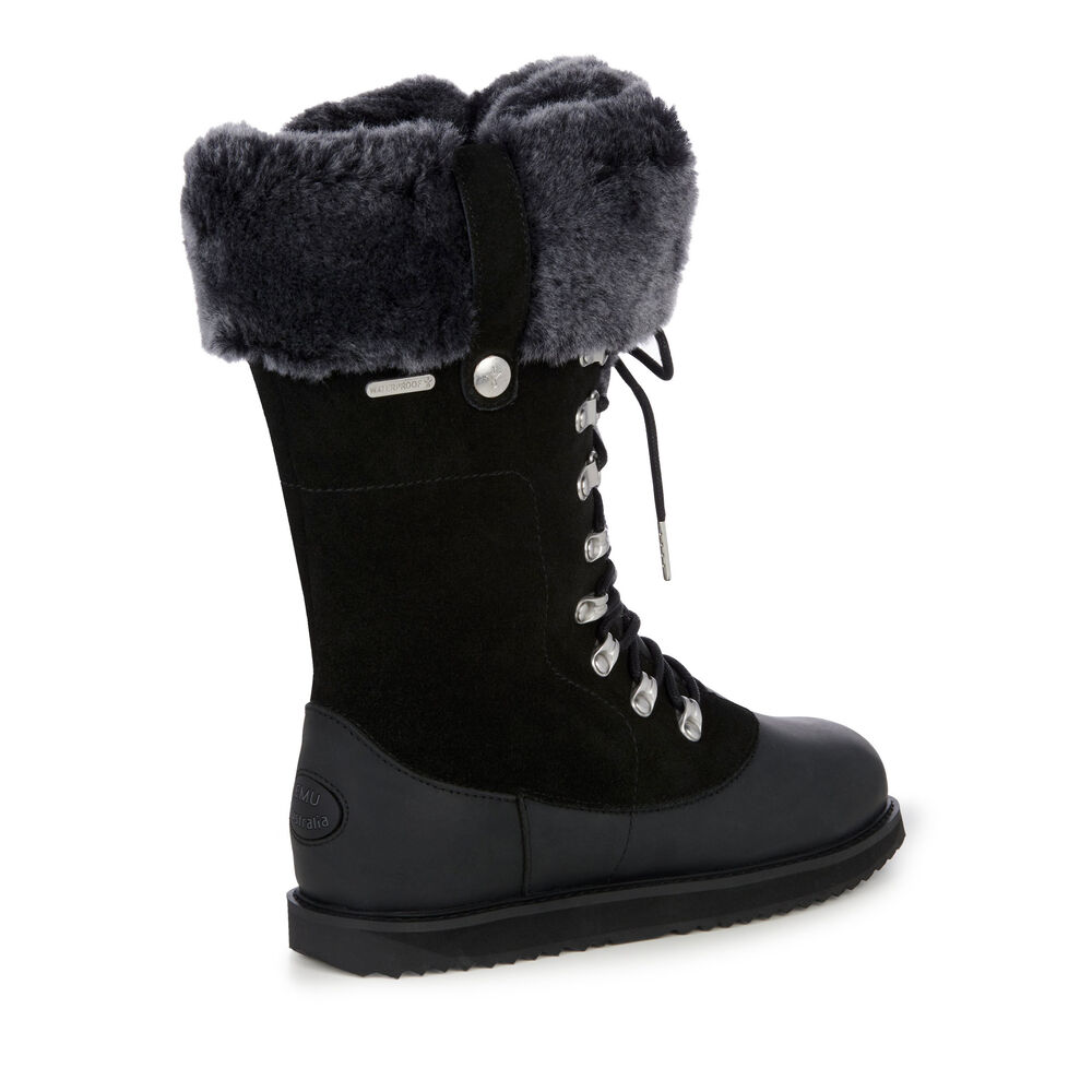 Emu Orica Hi Stiefel Damen Schwarz | 25CVNFYKW