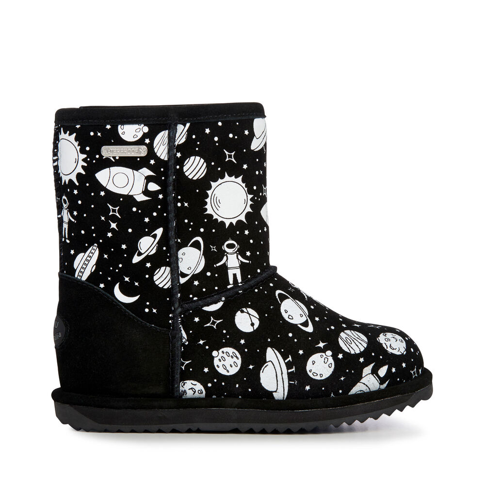 Emu Outer Space Brumby Stiefel Kinder Schwarz | 94JFWKGIL