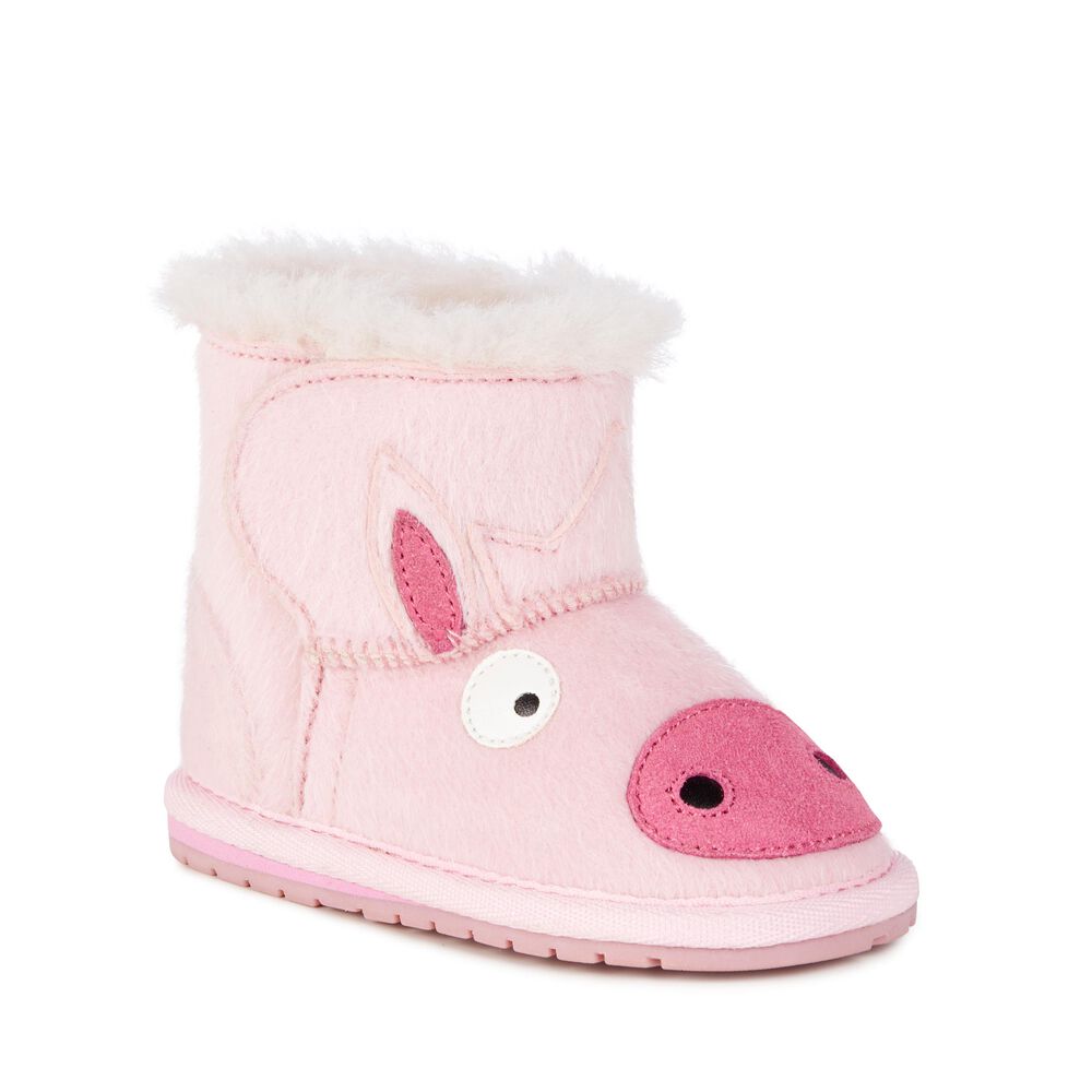 Emu Piggy Walker Babies Stiefel Kinder Rosa | 95CGSIFTA