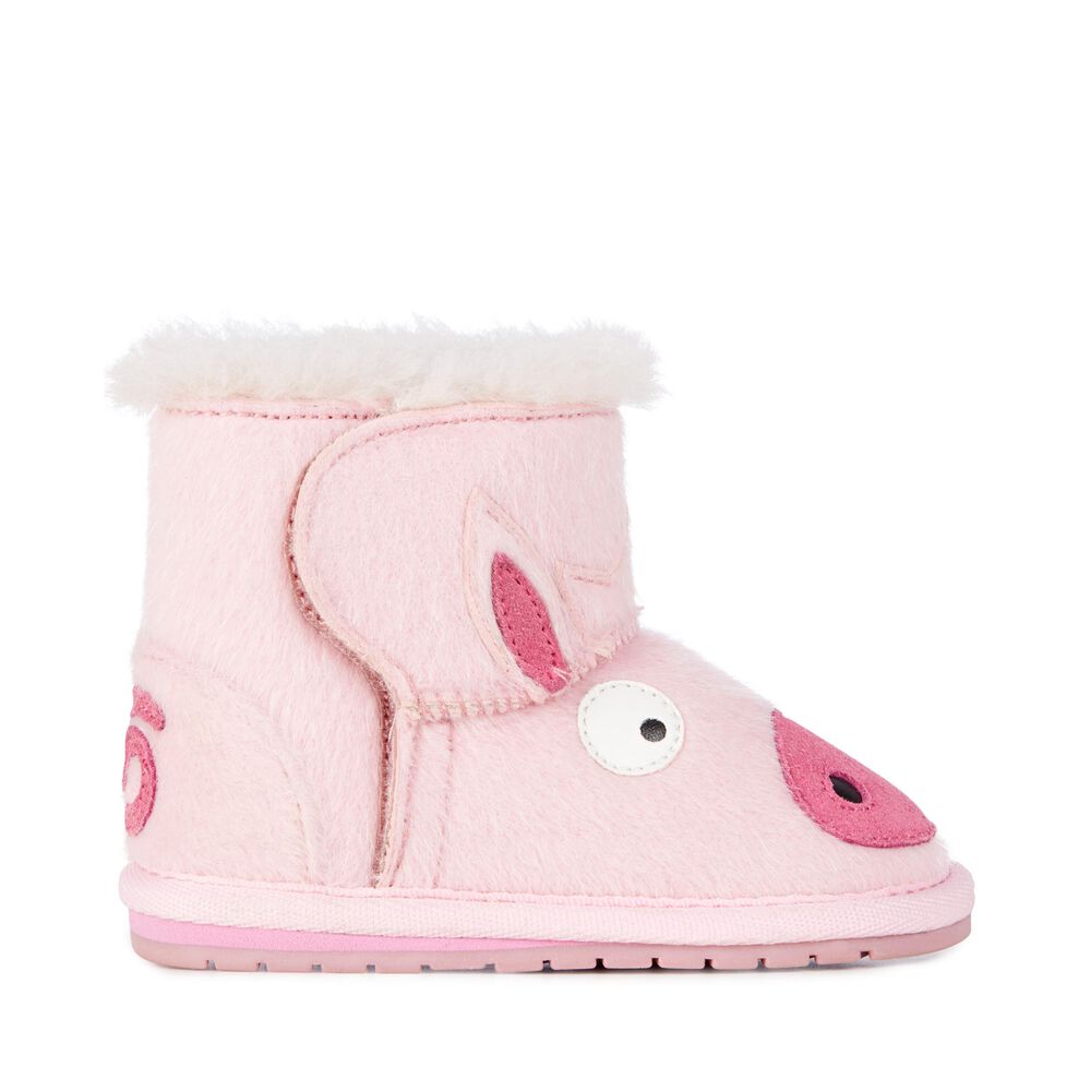 Emu Piggy Walker Babies Stiefel Kinder Rosa | 95CGSIFTA