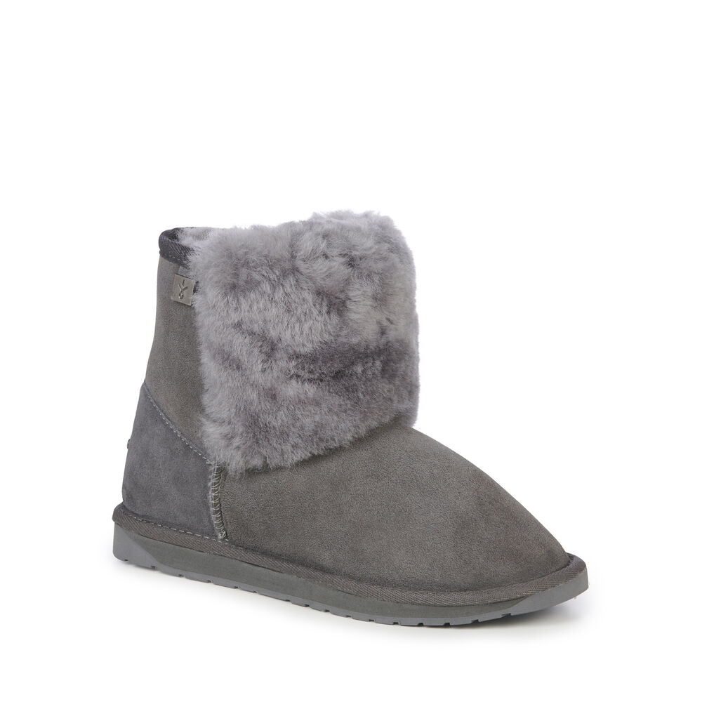 Emu Platinum Lara Mini Stiefel Damen Tiefesgrau | 67UAJXEIL