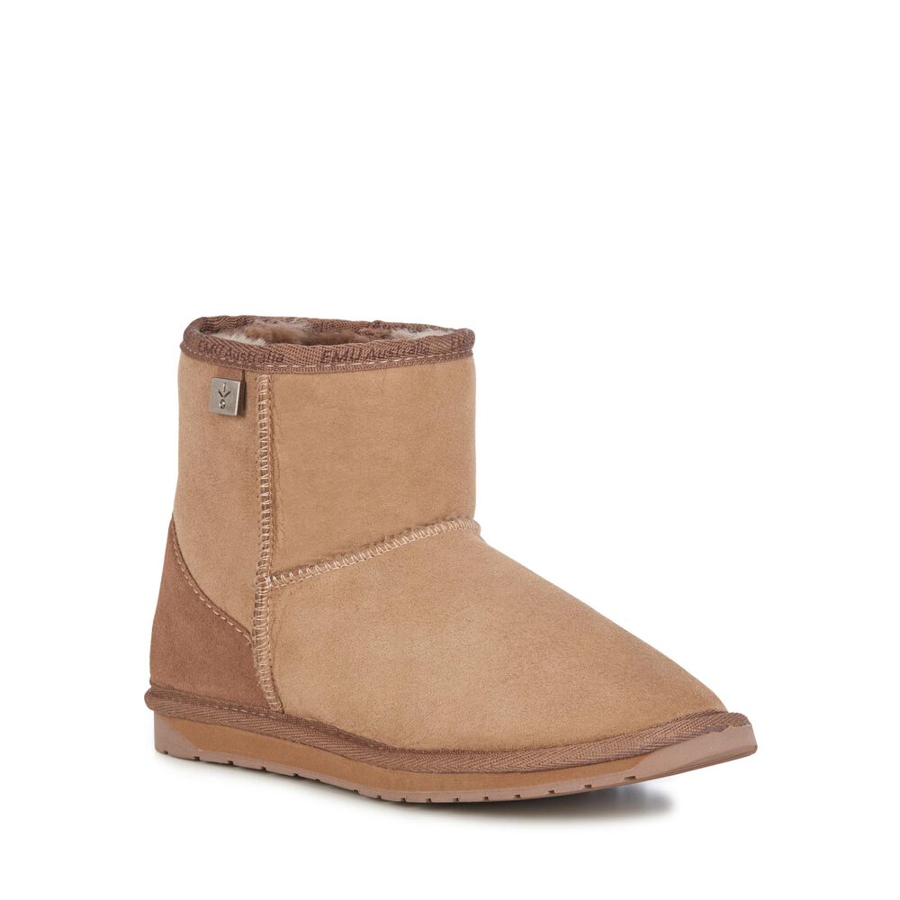 Emu Platinum Stinger Mini Stiefel Damen Khaki | 75WXQJYSN