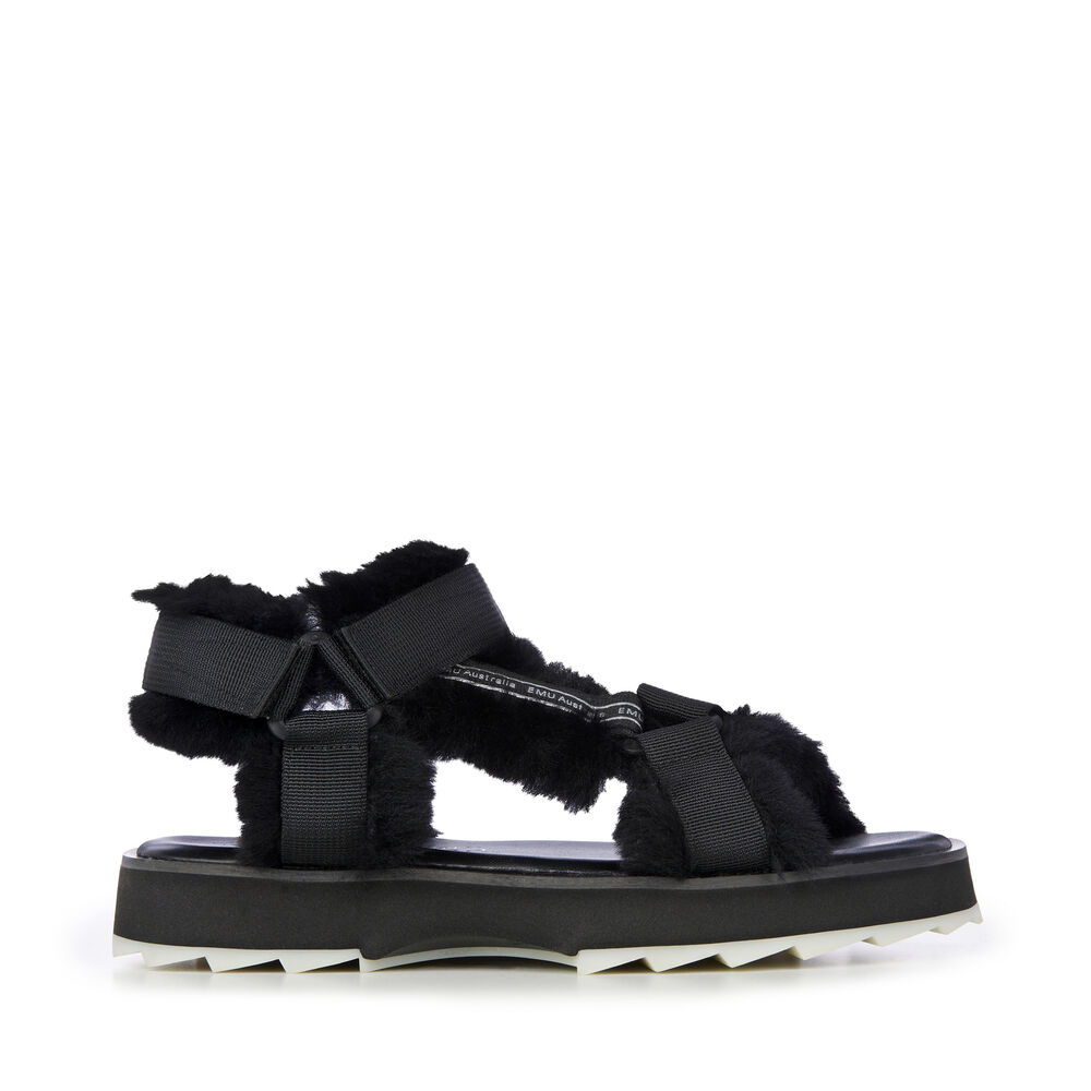 Emu Raven Sandalen Damen Schwarz | 10NGHYPEB