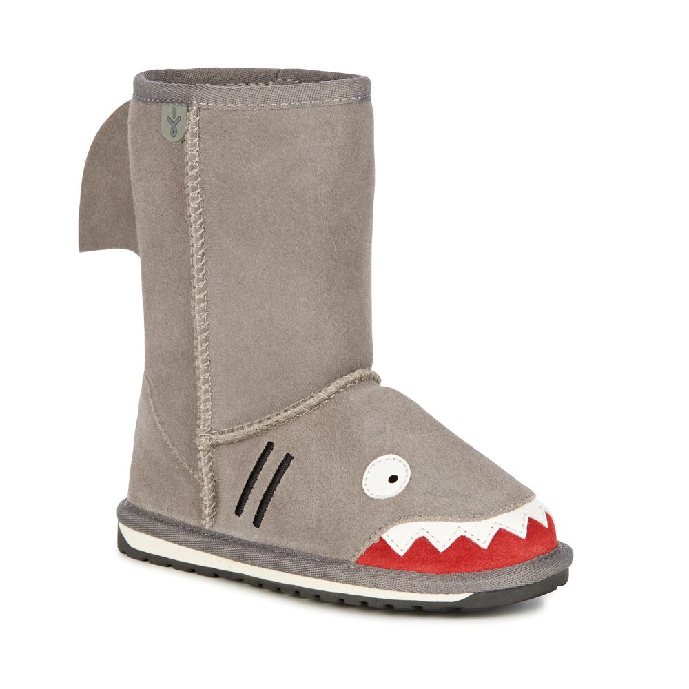 Emu Shark Stiefel Kinder Grau | 50RIYDCJM