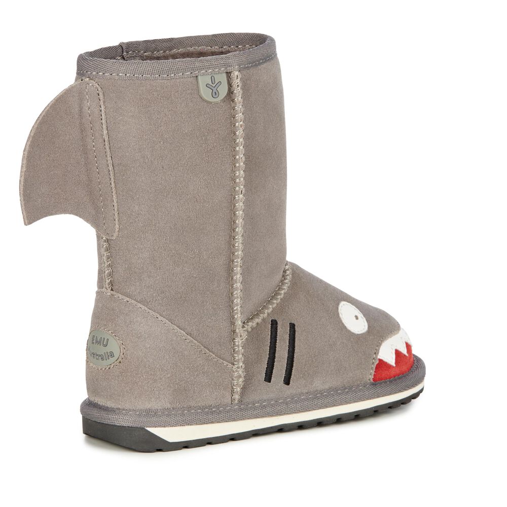 Emu Shark Stiefel Kinder Grau | 50RIYDCJM