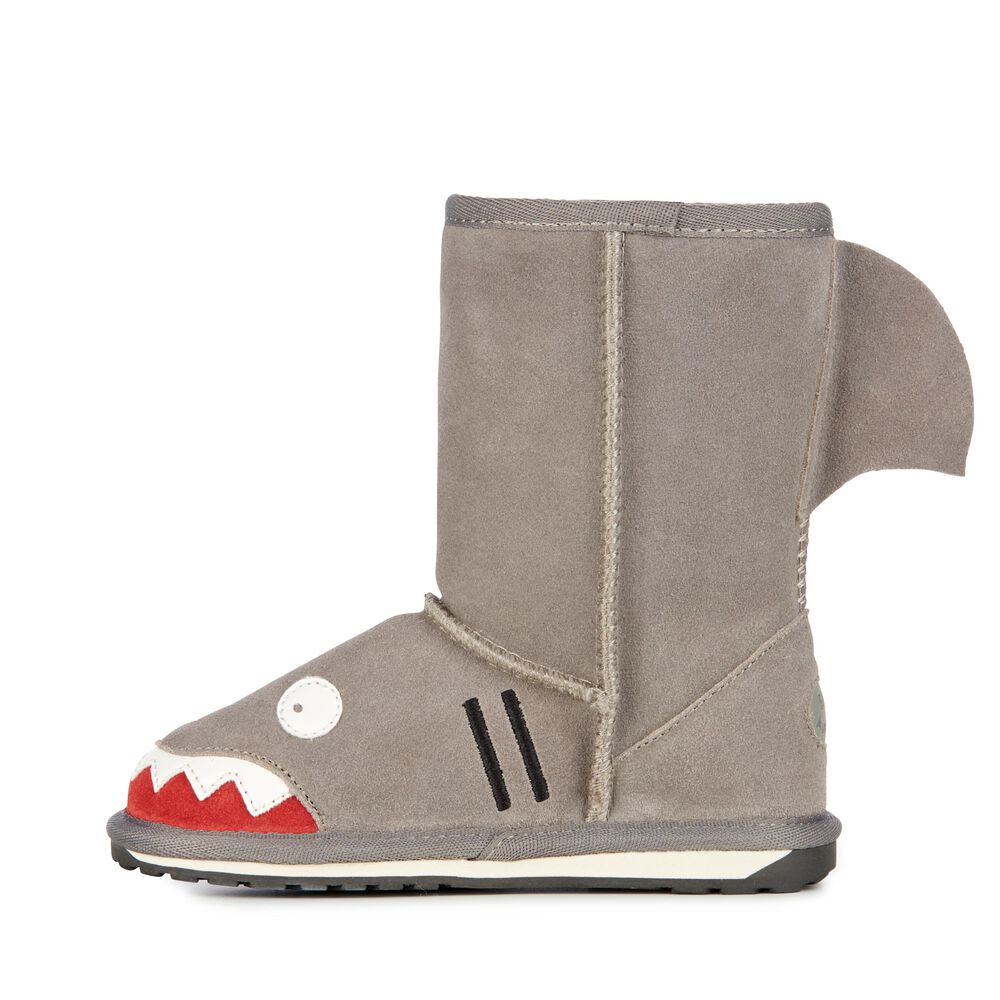 Emu Shark Stiefel Kinder Grau | 50RIYDCJM