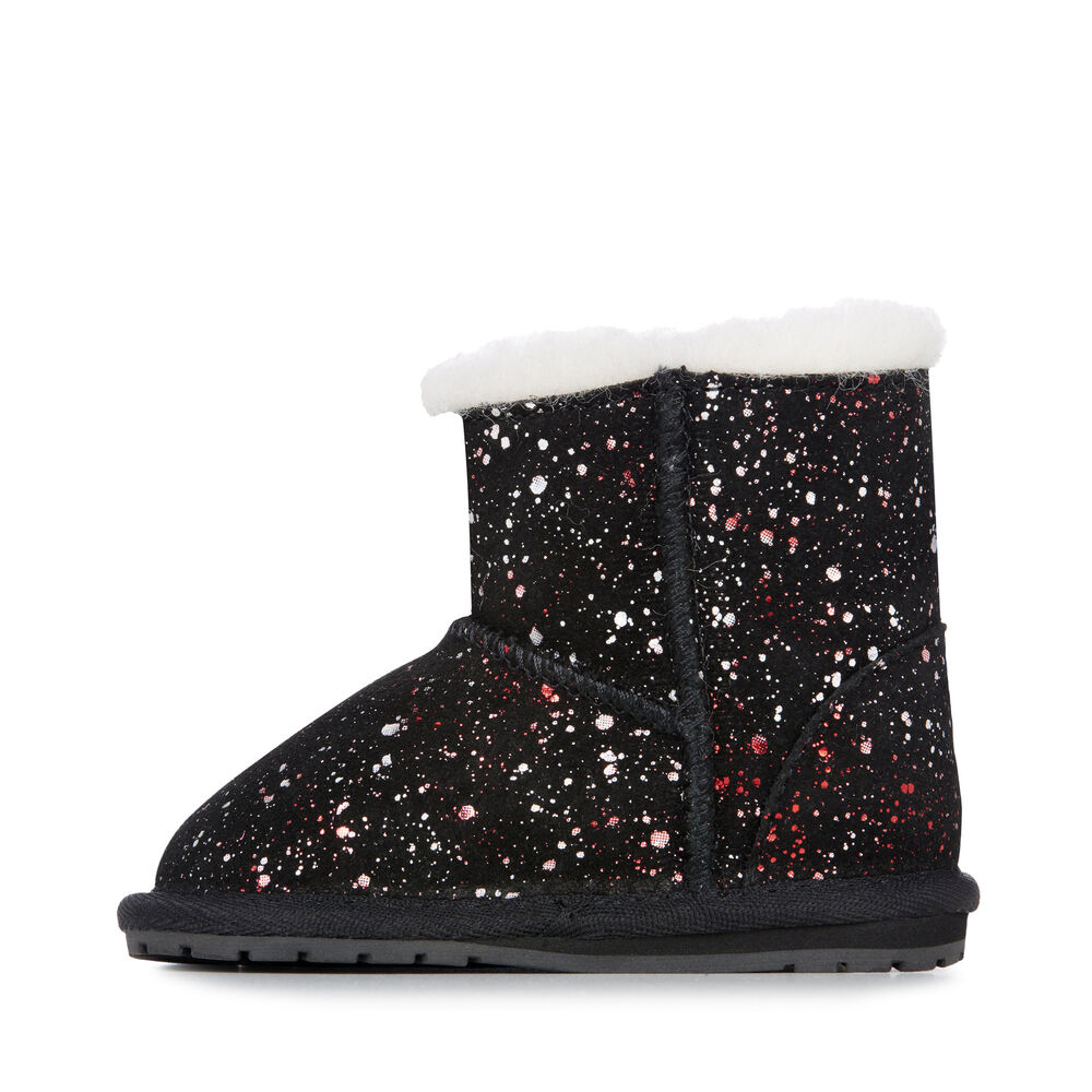 Emu Toddle Galaxy Babies Stiefel Kinder Schwarz | 25PNZMGRC