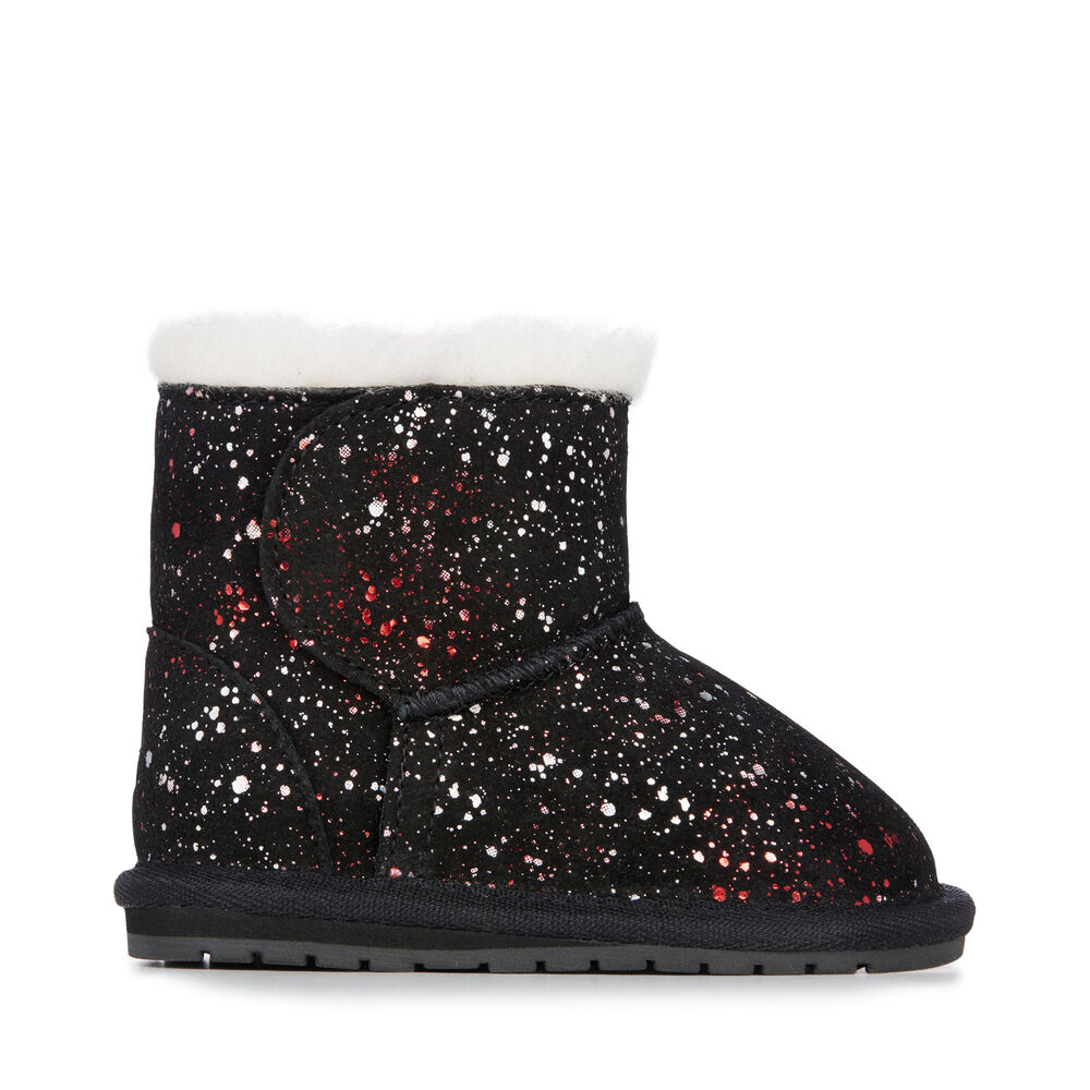 Emu Toddle Galaxy Babies Stiefel Kinder Schwarz | 25PNZMGRC