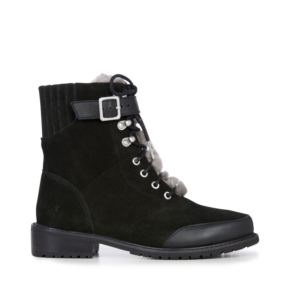 Emu Waldron Mix Stiefel Damen Schwarz | 47YXCGNIA