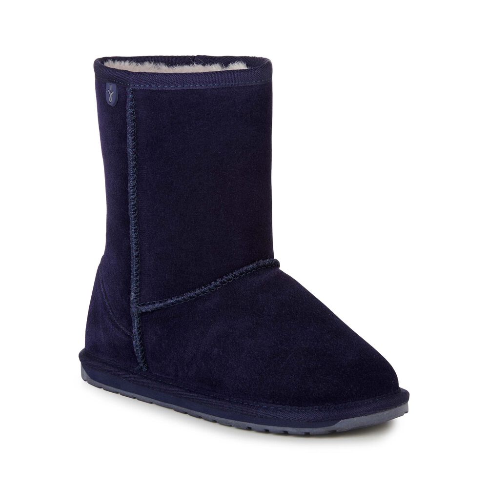 Emu Wallaby Lo Teens Stiefel Kinder Navy | 30IUNPQSO