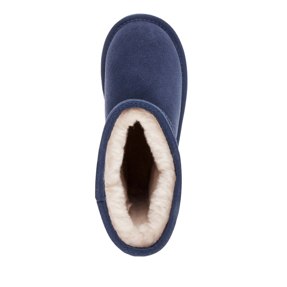 Emu Wallaby Mini Teens Stiefel Kinder Navy | 43OWFLBQA